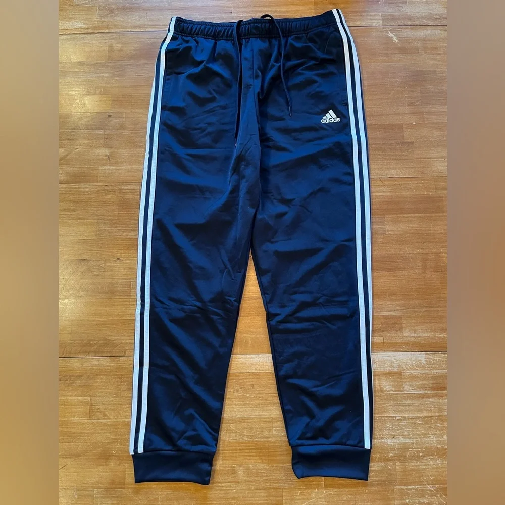 ADIDAS Essentials Navy Blue 3-Stripes Track Suit - Picture 7 of 11